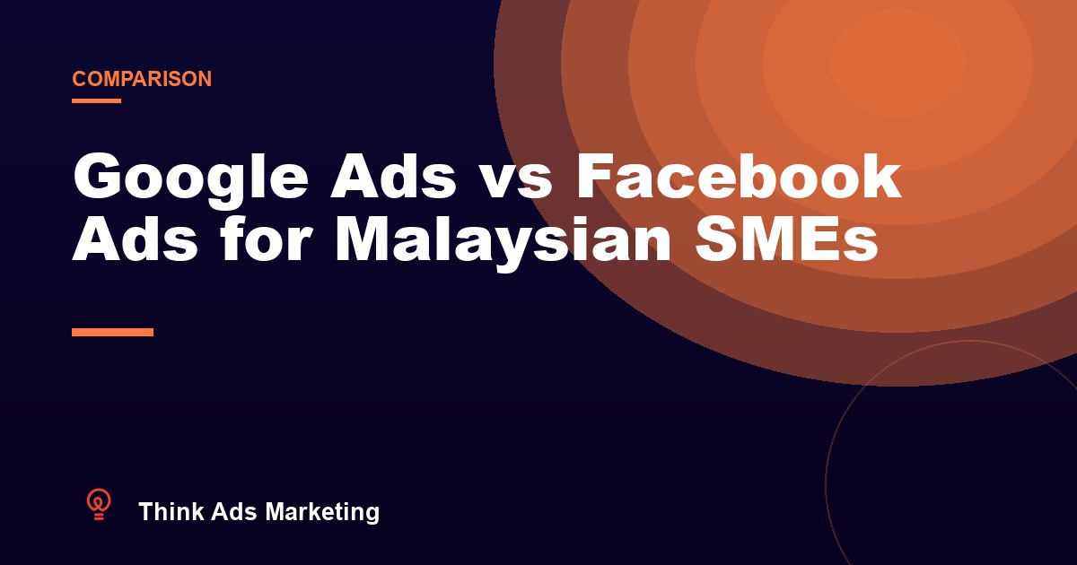 Google Ads vs Facebook Ads for Malaysian SMEs